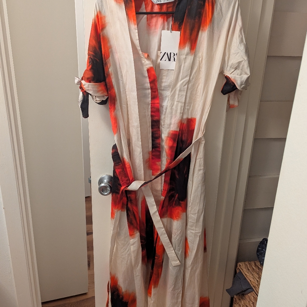 Zara floral dress